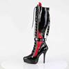 Devious - INDULGE2028 Bottes de plateforme - Noir/Rouge Product image